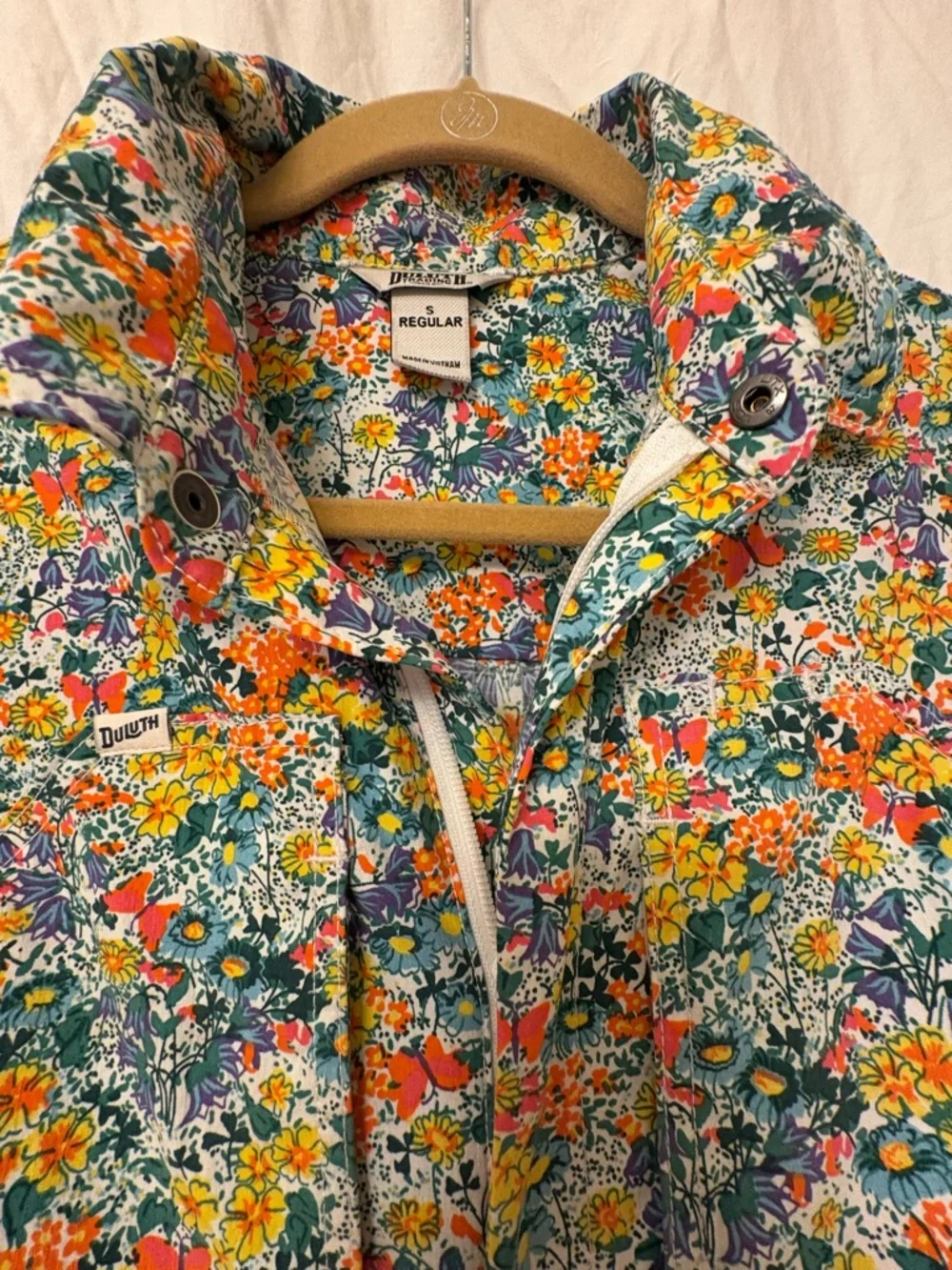Duluth Trading Co. long sleeve heirloom floral jumpsuit. Size small. - Picture 6 of 10